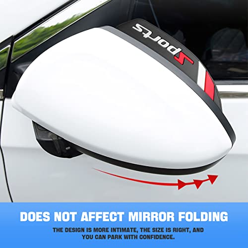 Blilo 2PCS Rear View Mirror Rain Eyebrows, Waterproof PVC Auto - Product Imagery