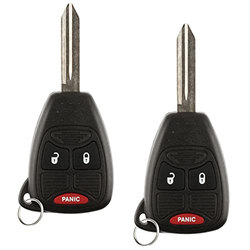 2X Key Fob Keyless Entry Remote Replacement for Chrysler Dodge - Product Imagery