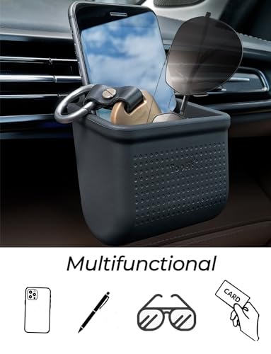 Car Air Vent Storage Bag Organizer Pocket Sunglass Holder Car - Product Imagery