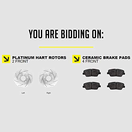 Hart Brakes Front Brake Kit Fits 2015-2017 Honda Odyssey - Product Imagery