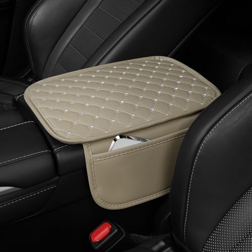 SINGARO Bling Center Console Arm Rest Cover for Car, Middle - Product Imagery