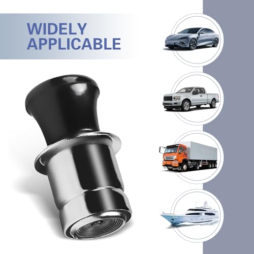 2 PCS Car Cigarette Lighters, 12 V Pop-out Stainless Steel - Product Imagery