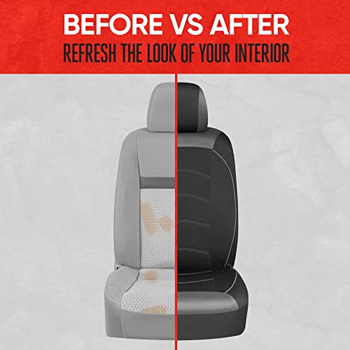 Motor Trend Black Cloth Car Seat Covers for Front Seats – - Product Imagery