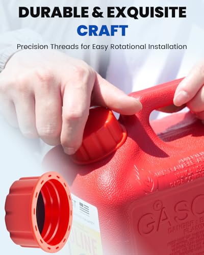 15 PCS Gas Can Caps, 1/2.5/5/10 Gallon Gas Can Cap Replacement - Product Imagery