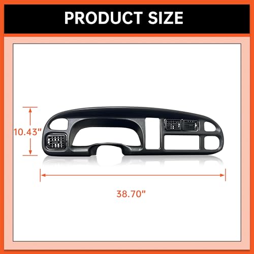ECOTRIC Dash Board Cluster Bezel Cover Compatible with 1998-2002 - Product Imagery