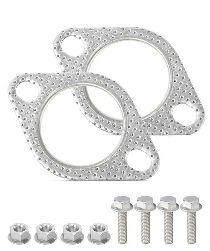 SCUARI 2PCS Exhaust Gasket,Car Accessories Exhaust Flange - Product Imagery