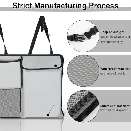 UYYE Trunk Hanging Organizer, Backseat Storage Bag, Collapsible - Product Imagery