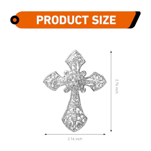 Bling Cross Car Air Vent Clip, Crystal Cross Rhinestone Vehicle - Product Imagery