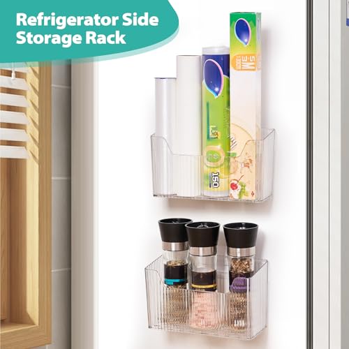Sinnsally 2 Pack Cabinet Door Organizer,Self Adhesive Lid - Product Imagery