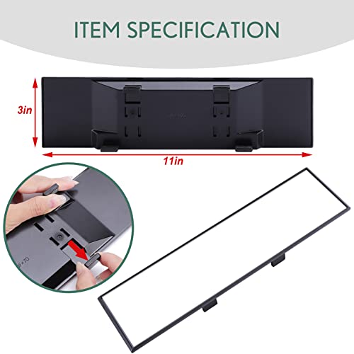 2PCS Rear View Mirror, Interior Clip-on Wide Angle Mirror - Product Imagery