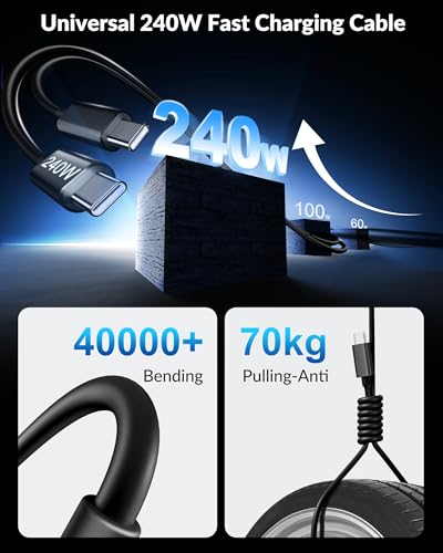 iPhone 17 16 15 Car Charger Fast Charging, 90W 4Port USB C Fast - Product Imagery