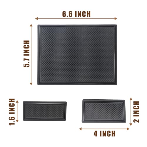 Muslogy Console Mats for 2022+ Silverado/Sierra 1500 OEM Box, - Product Imagery