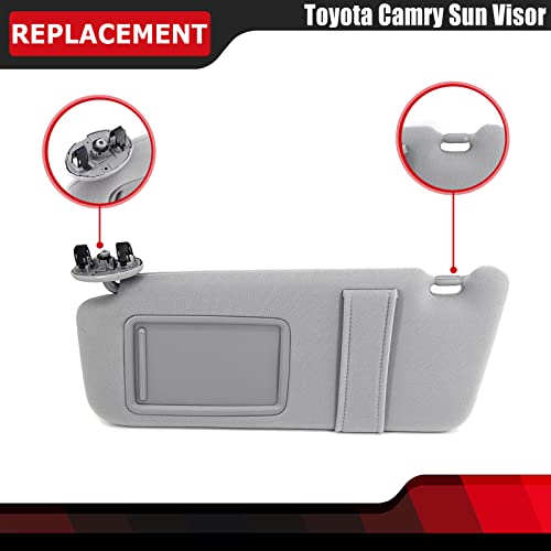 Pair Sun Visor Left Driver Right Passenger Side Gray - Product Imagery