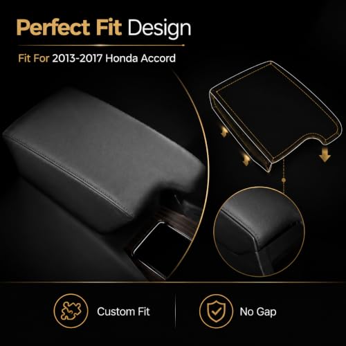 AOMSAZTO Center Console Armrest Cover for Honda Accord 2013-2017 - Product Imagery