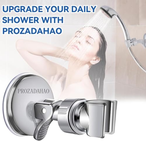 Adjustable Shower Head Holder, Bathroom Suction Cup Bracket for - Product Imagery