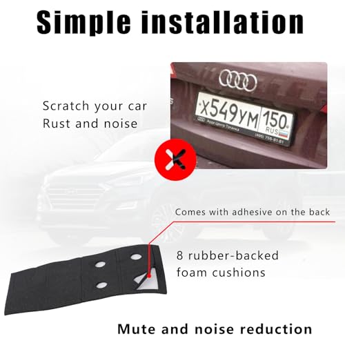3rd-Gen Upgraded Anti Theft License Plate Screws Kit, Rustproof - Product Imagery