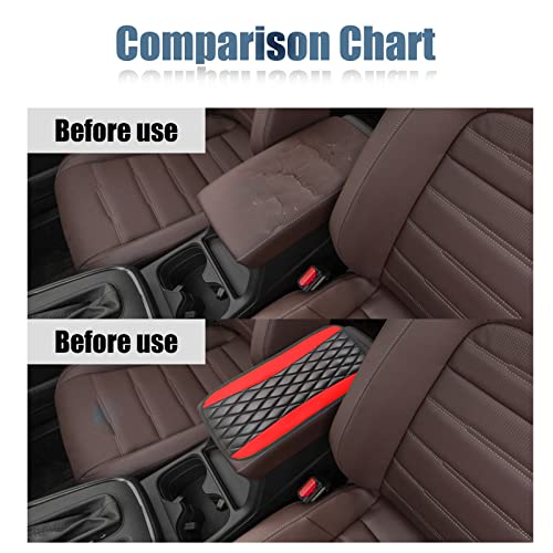 Car Center Console Cover, Universal Leather Waterproof Armrest - Product Imagery