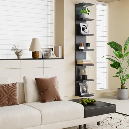 Fixwal 7 Tier Wall Shelf with LED Lights Lack Shelf for Room - Product Imagery