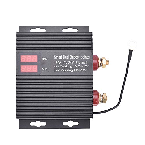 150 Amp Dual Battery Smart Isolator Universal 12V/24V Voltage - Product Imagery