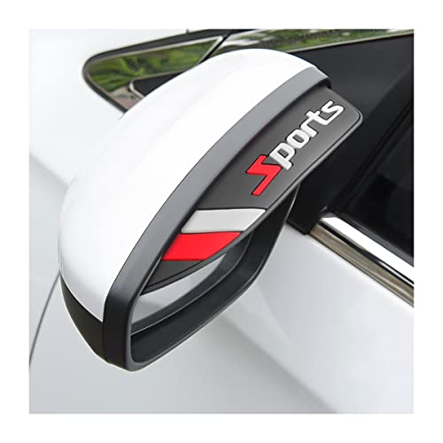 Blilo 2PCS Rear View Mirror Rain Eyebrows, Waterproof PVC Auto - Product Imagery