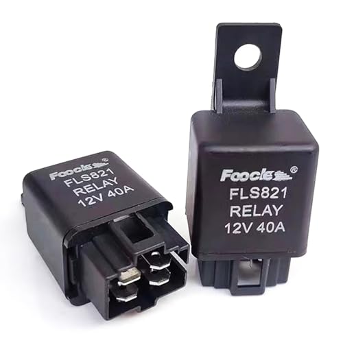 2Pcs FLS821 Heavy Duty Automotive Relay 12VDC 40A 4Pins - Product Imagery