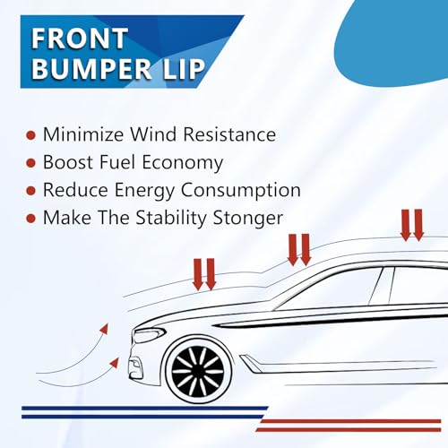 ECOTRIC 67''x Bumper Lip Chin Flat Spoiler Compatible with - Product Imagery