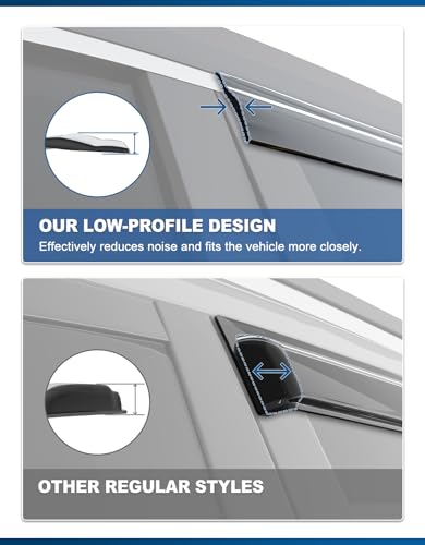 Out-Channel Window Visors Rain Guards for Hyundai Tucson - Product Imagery