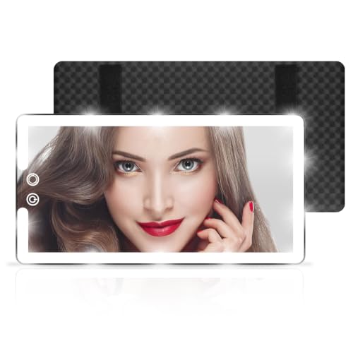 Led Sun Visor Vanity Mirror, Upgraded Large Car Mirrors with - Product Imagery