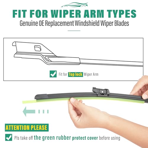WINDSMILE Windshield Wiper Blades Replacement for Honda Civic - Product Imagery