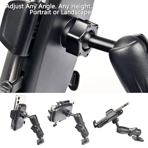 VAUBORTTI 1" Ball Phone Mount – Aluminum Alloy Arm & Base, - Product Imagery