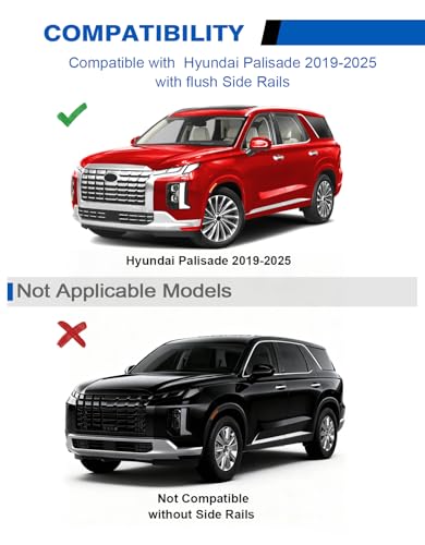 Wonderdriver Roof Rack Cross Bars for Hyundai Palisade 2019-2025 - Product Imagery