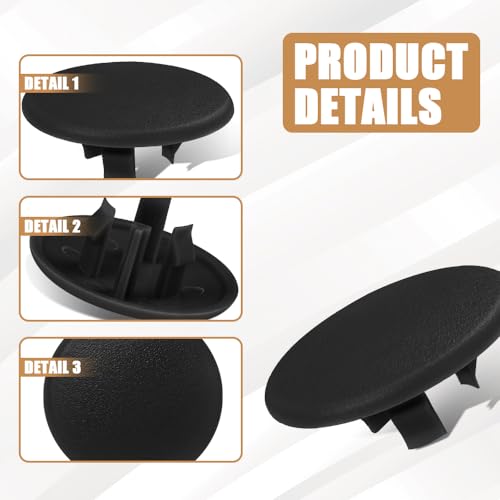Rear Seat Armrest Cap, OEM# 15279689, 2PCS, Black - Product Imagery