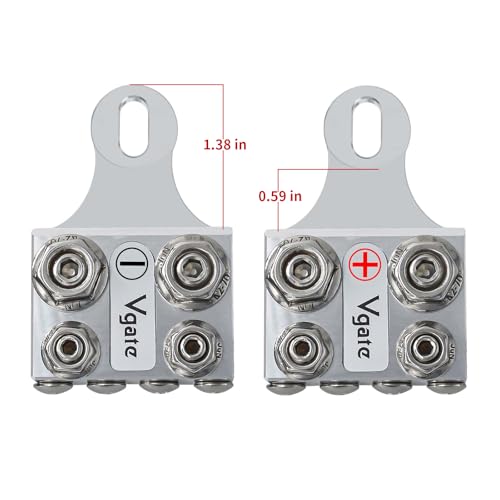 Vgate 12-Way Terminal Block Bus Bar, Multi-Size Connectors for - Product Imagery