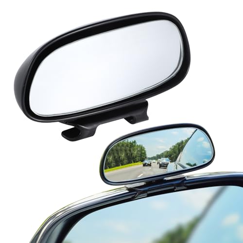 LivTee Blind Spot Mirror, HD Glass Frameless Convex Rear View - Product Imagery
