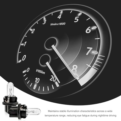 20 PCS T5 17 57 86 Halogen Instrument Cluster Bulbs Kits, 12V - Product Imagery