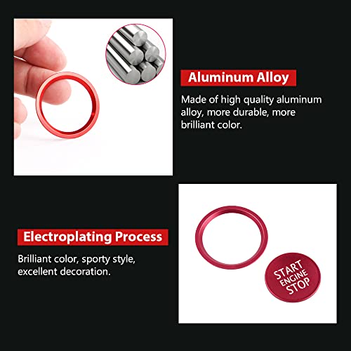 LECART Car Accessories Fit for Audi A4 A5 A6 A7 Q5 Red Car - Product Imagery