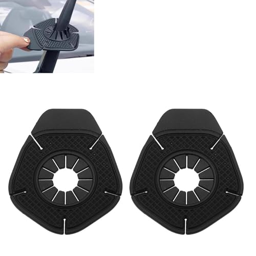 2PCS Car Wiper Arm Hole Protection Pad, Silicone Windshield - Product Imagery