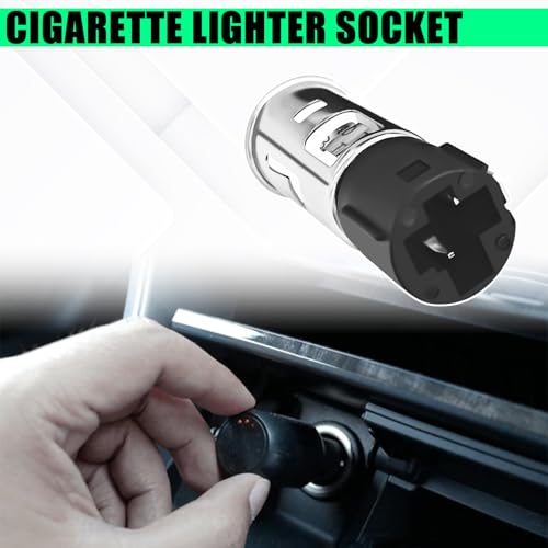 Cigarette Lighter Socket with Removal Tool, 12V Car Cigarette - Product Imagery