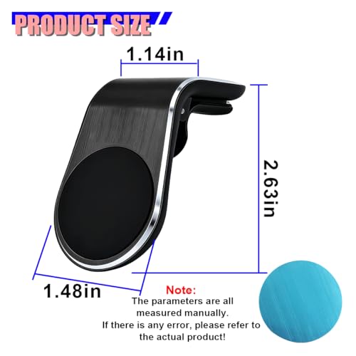 Magnetic Car Phone Holder, 360° Rotatable Adjustable Car Air - Product Imagery