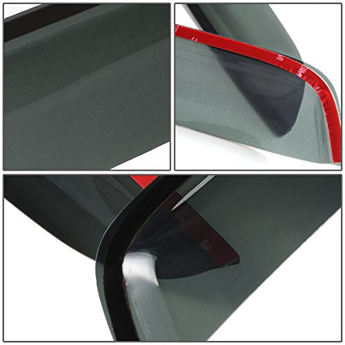 DNA MOTORING Set of 4 Tape-On Window Rain Guards Compatible with - Product Imagery
