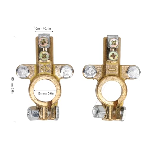Keenso Brass Battery Terminal Connectors, Top Post Battery - Product Imagery