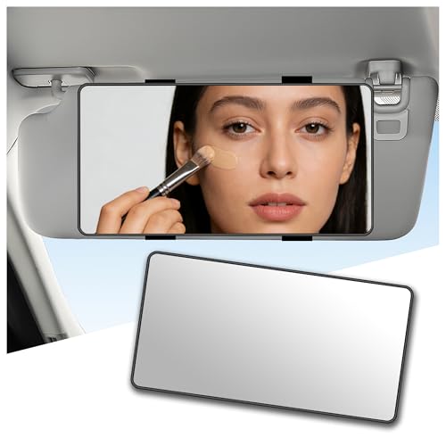 HD Large Car Mirror Vanity with Straps,Multifunctional CCar - Product Imagery
