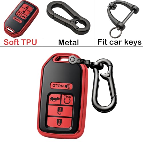 Kirsnda for honda Key Fob Cover with keychian,TPU Protection Key - Product Imagery