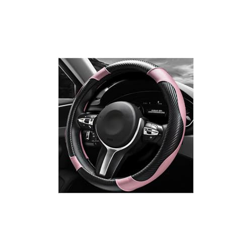 Car Steering Wheel Cover, 15 Inch Breathable Leather Elastic - Product Imagery