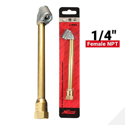 Dual-Head Air Chuck, 1/4" FNPT, Tire Air Chuck for Tire Inflator - Product Imagery