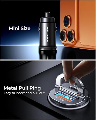 【Upgraded】 125W Car Charger USB C Fast Charge, Cigarette Lighter - Product Imagery