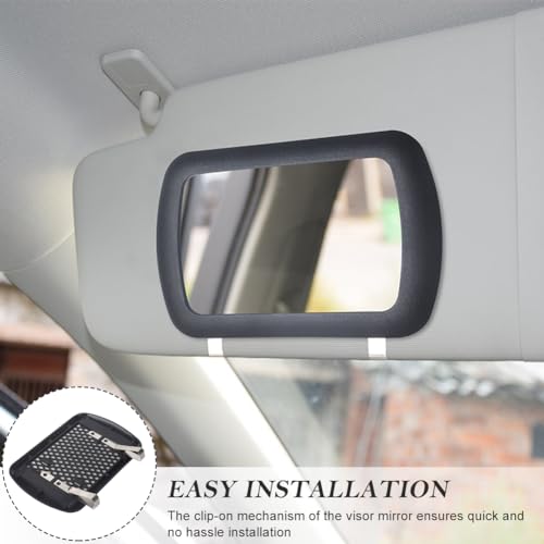 Tookie 2 Pack Clip-On Visor Mirror, Car Sun Visor Mirror HD - Product Imagery