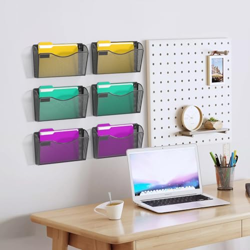 samstar 6 Pack Mesh Wall Mounted File Holder Metal Wall File - Product Imagery