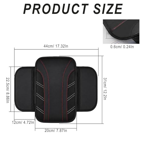 6 PCS Car Accessories Set, 14.5"-15" Leather Steering Wheel - Product Imagery
