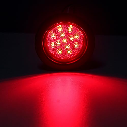 2.5" Round LED Trailer Marker Lights 13 LEDs w/Reflectors 10 - Product Imagery